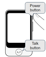 Power button, talk button